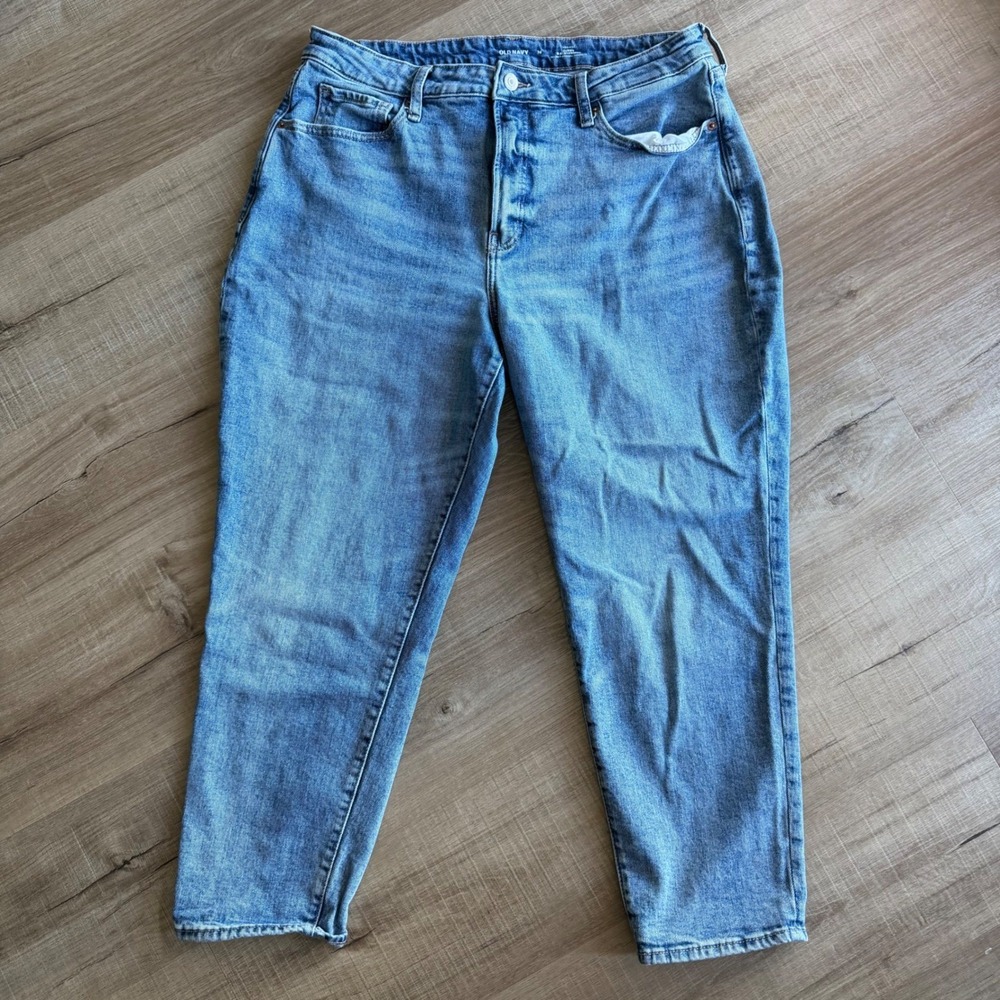 Old Navy Curvy OG Straight High Rise Jeans Margarita Blue Size 16 V/307084